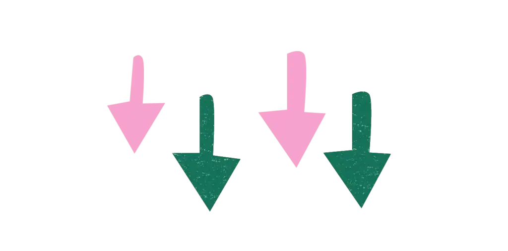 Coloured arrows